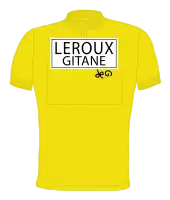 Yellow jersey with Leroux-Gitane insignia