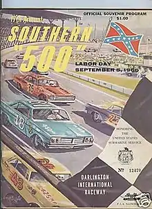 1966 Southern 500 program cover