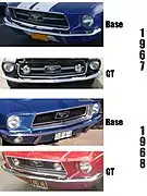 1967–1968 front end style comparison