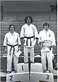 1974 Minnesota State Tournament. L - R Steve Comer, Steve Seck, Al Balker.