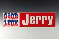 Bumper sticker supporting the 1976 Gerald Ford presidential campaign.