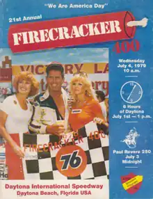 The 1979 Firecracker 400 program cover. "We Are America Day"