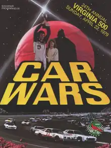 The 1979 Virginia 500 program cover, parodying the  Star Wars film.