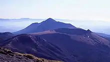 Shinmoedake Volcano (front) & Takachihonomine Volcano