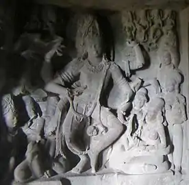 6th-century Nataraja in Cave 21, Ellora Caves