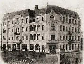 The building ca 1900