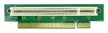 1U 1-slot PCI riser card.