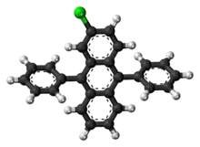 2-Chloro-9,10-diphenylanthracene molecule