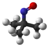 Ball and stick model of 2-methyl-2-nitrosopropane