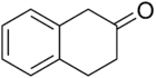 Structural formula of 2-tetralone