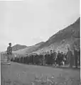 Bakić addresses to soldiers of 2nd Proleterian Division before Case White.