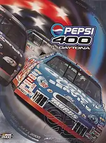 The 2000 Pepsi 400 program cover.