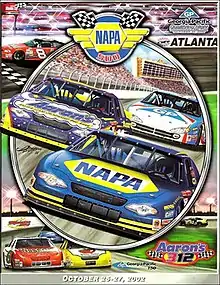 The 2002 NAPA 500 program cover.