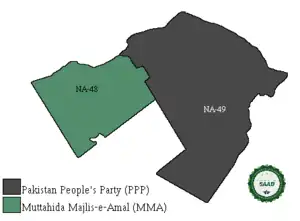 2002: PPP and MMA win one seat each.