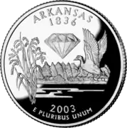 State quarter for Arkansas