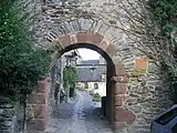 Arch way in Conques.