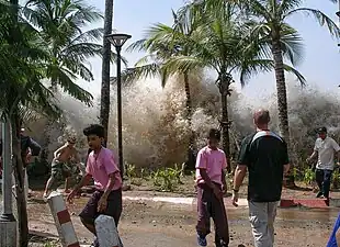 Image 37Tsunami in Thailand at 2004 Indian Ocean earthquake and tsunami, by David Rydevik (from Wikipedia:Featured pictures/Sciences/Geology)