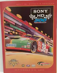 2005 Sony HD 500 program cover with Elliott Sadler