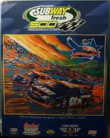 2006 Subway Fresh 500 program cover, with paintings of Greg Biffle and Joe Nemechek