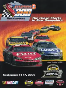 2006 Sylvania 300 program cover