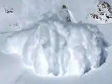 A powder snow avalanche is a form of turbidity current where air is the supporting fluid.