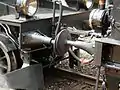 Volute spring within buffer on a locomotive