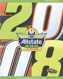 2008 Brickyard 400 program cover