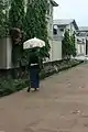 A bread Seller at Agege Community