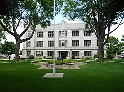 Built in 1929, the Chickasaw County Courthouse serves as the center for county services.