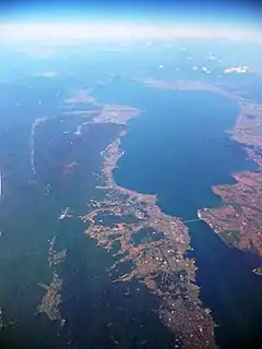 Image 81Aerial view of Lake Biwa (from Geography of Japan)