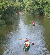 Canoeing down the Mill River