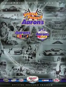 2009 Aaron's 499 program cover