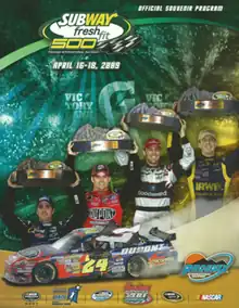 2009 Subway Fresh Fit 500 program cover