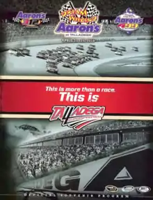 2010 Aaron's 499 program cover. "This is more than a race. This is Talladega Superspeedway."