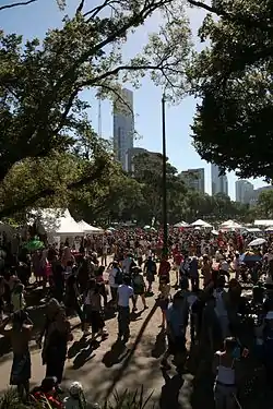 Carnival crowd at Alexandra Garden