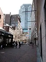 Merchants Row, Boston, 2010; looking towards State Street