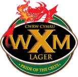 The Wrexham Lager emblem from 2011 to 2021