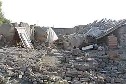 damage from the 2012 East Azerbaijan earthquakes.