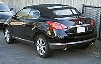 2012 Nissan Murano CrossCabriolet (rear)