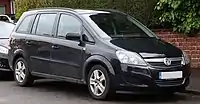 Vauxhall Zafira (With new badge design) (United Kingdom)