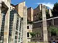 A different style memorial place in the courtyard of the synagogue