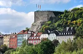 Kłodzko Fortress overlooking the town