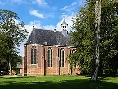 The south wall of the Ter Apel Monastery