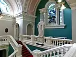 Staircase and statue