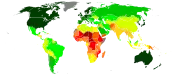 Image 5United Nations Human Development Index map by country (2016)