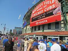 Ludowici tiles on the restored Wrigley Field stadium