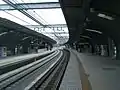 View of the elevated Hanshin Main Line platforms in 2017