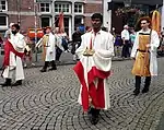 Seminarists carrying 'minor' reliquaries