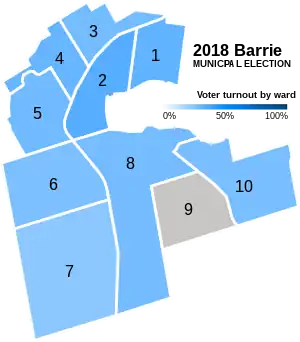 A map of Barrie