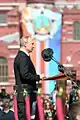 Vladimir Putin delivering his address dedicated to the annual Victory Day.